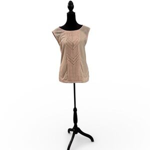 BCBGMaxAzria soft pink/beige Sleeveless Blouse
